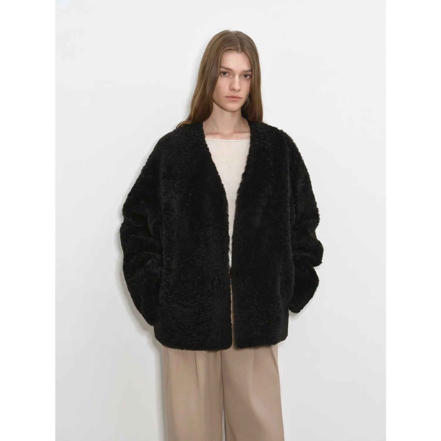 Elegant Mid-Length Fur Coat