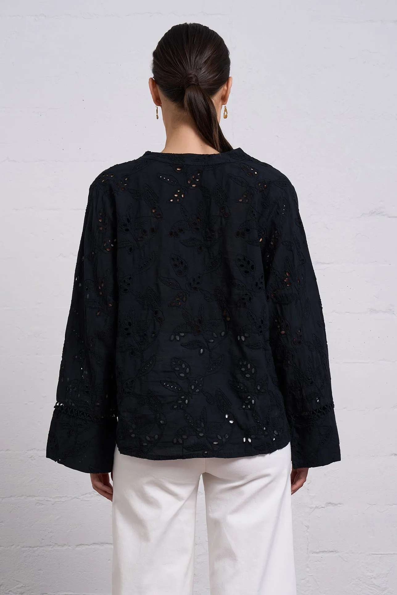 Embroidered Pullover Blouse