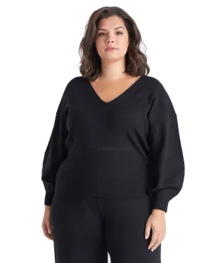 Farrah Long Sleeve Sweater | Black