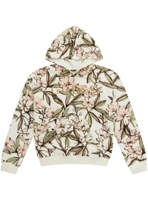 Floral Print Hooded Active Top (7-16)