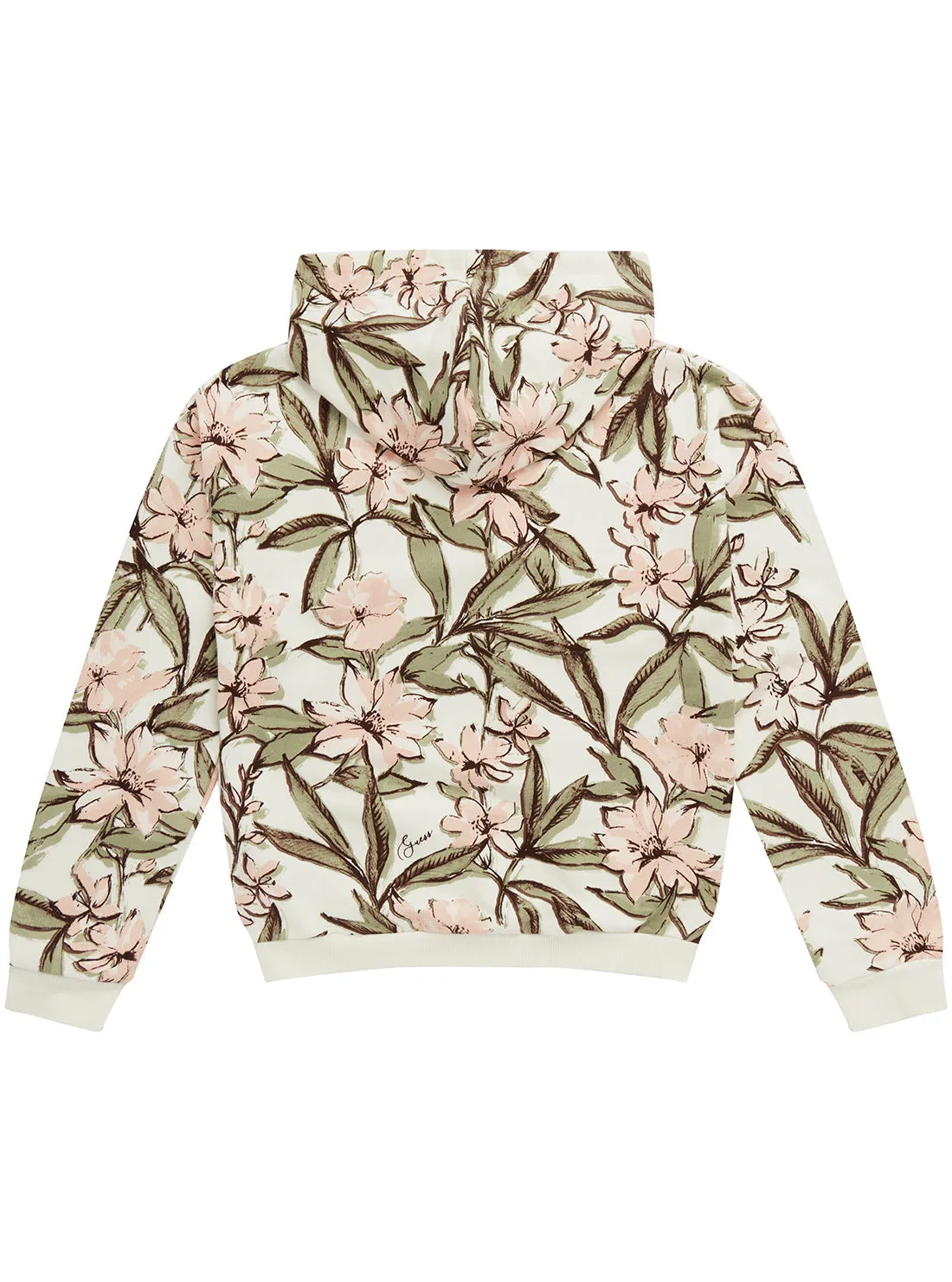 Floral Print Hooded Active Top (7-16)