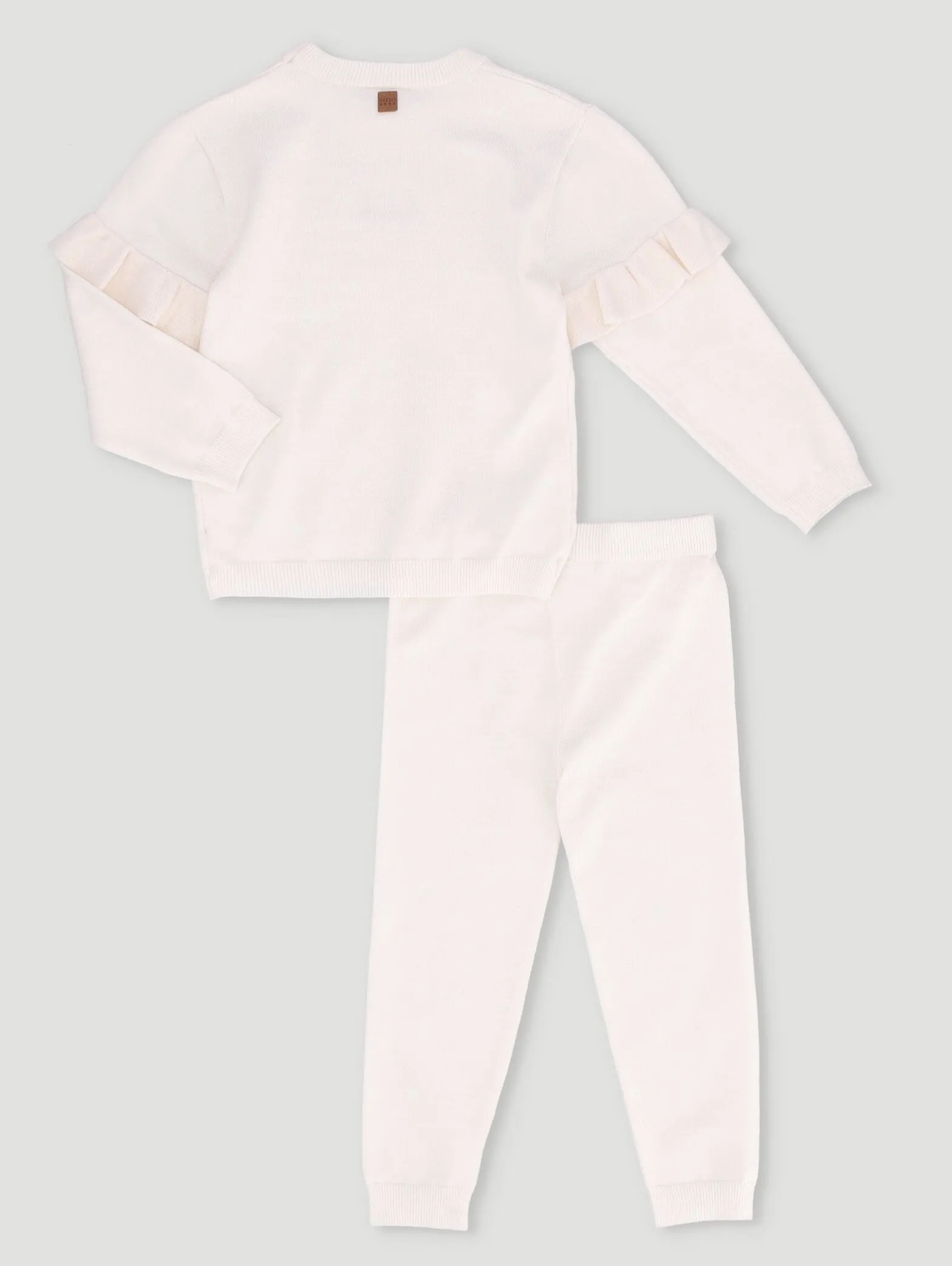 Girls Cream Knitwear Set