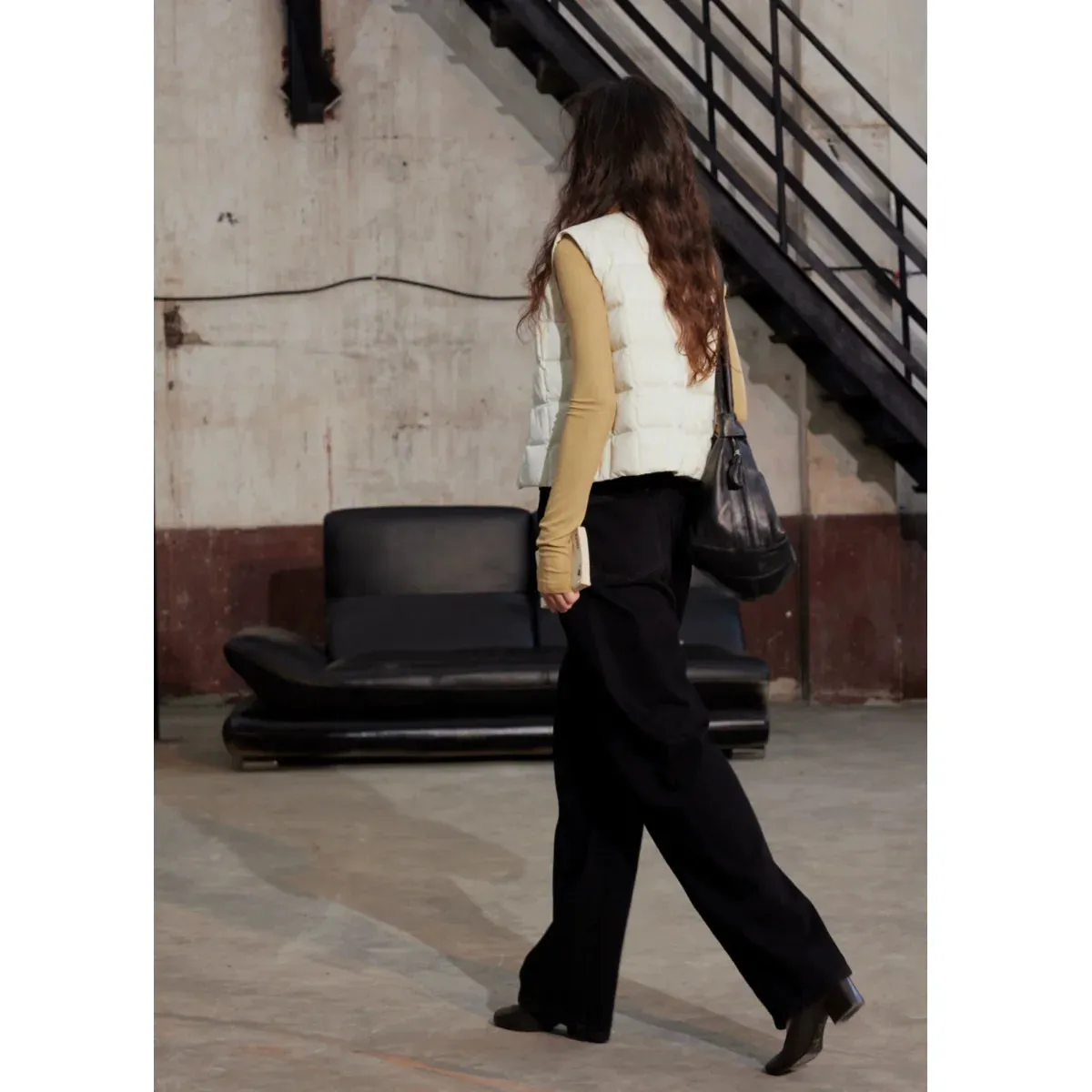Glossy Satin Goose Down Vest