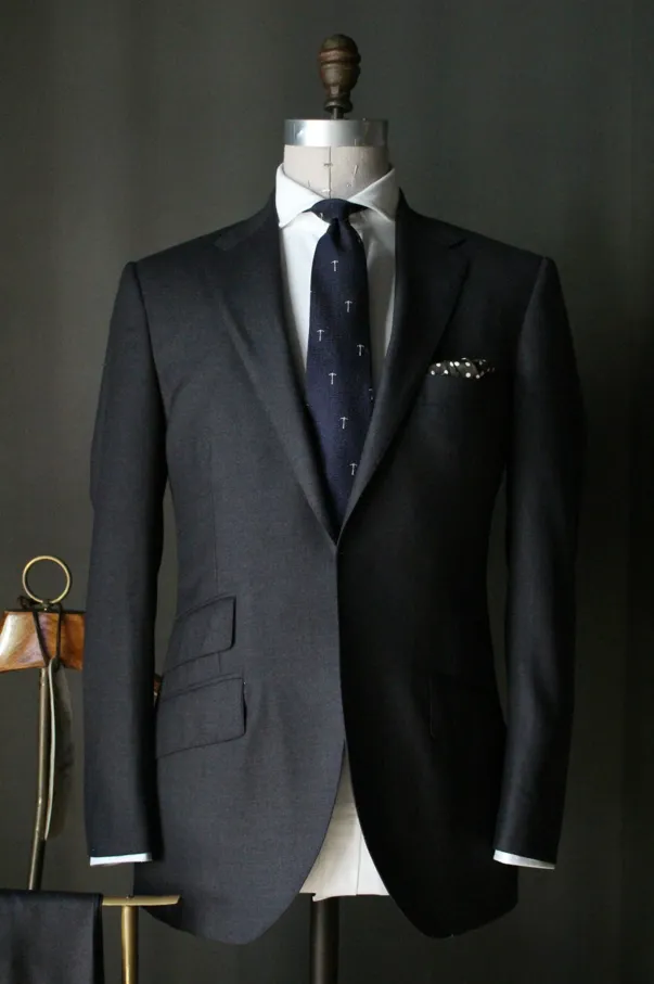 Grey Twill Weave Suit