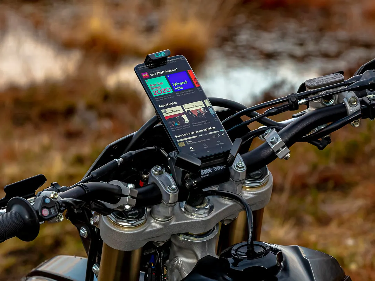 Grip & Go Universal Motorcycle Phone Holder with Gripper Mount