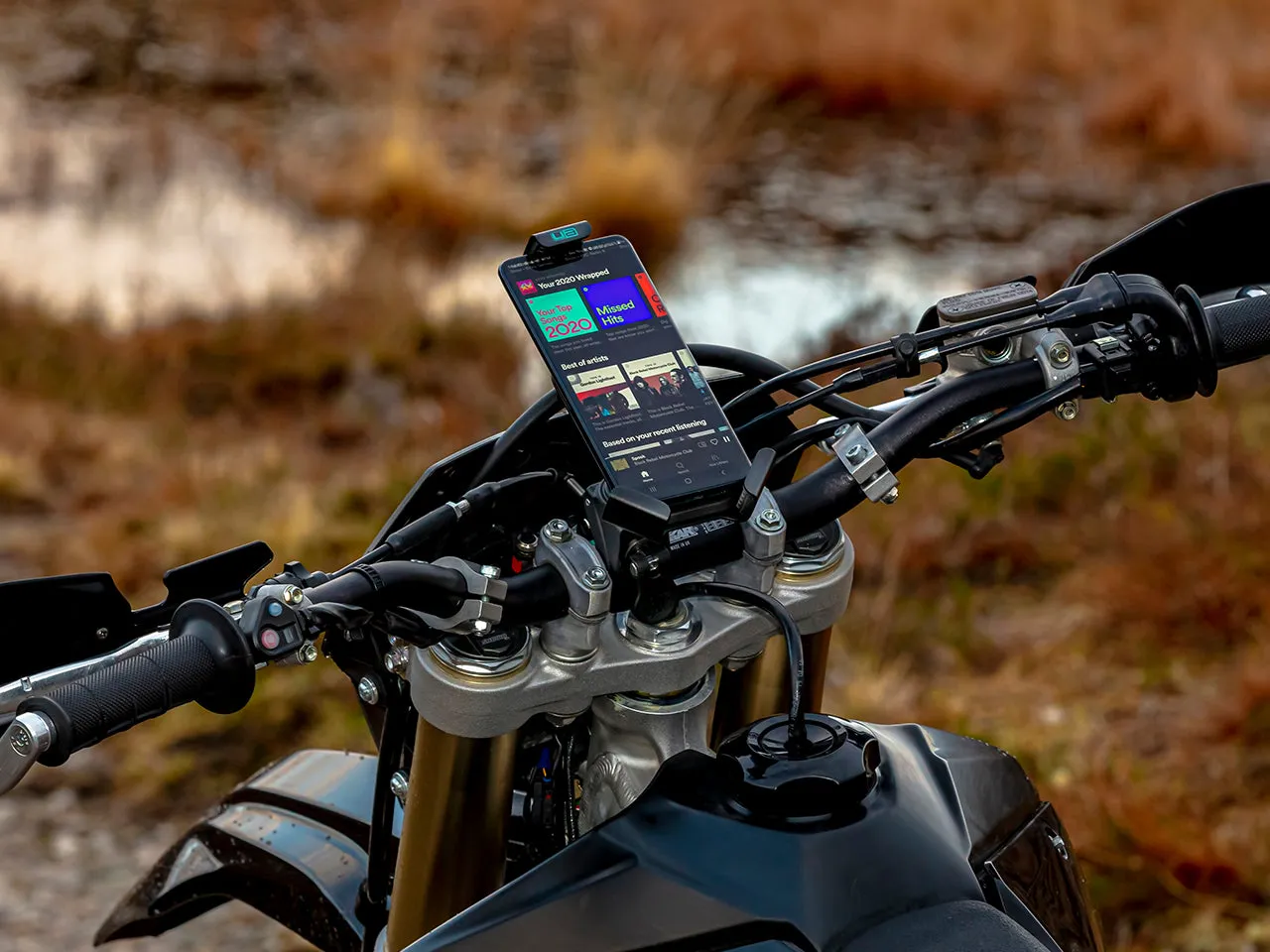 Grip & Go Universal Motorcycle Phone Holder with Gripper Mount