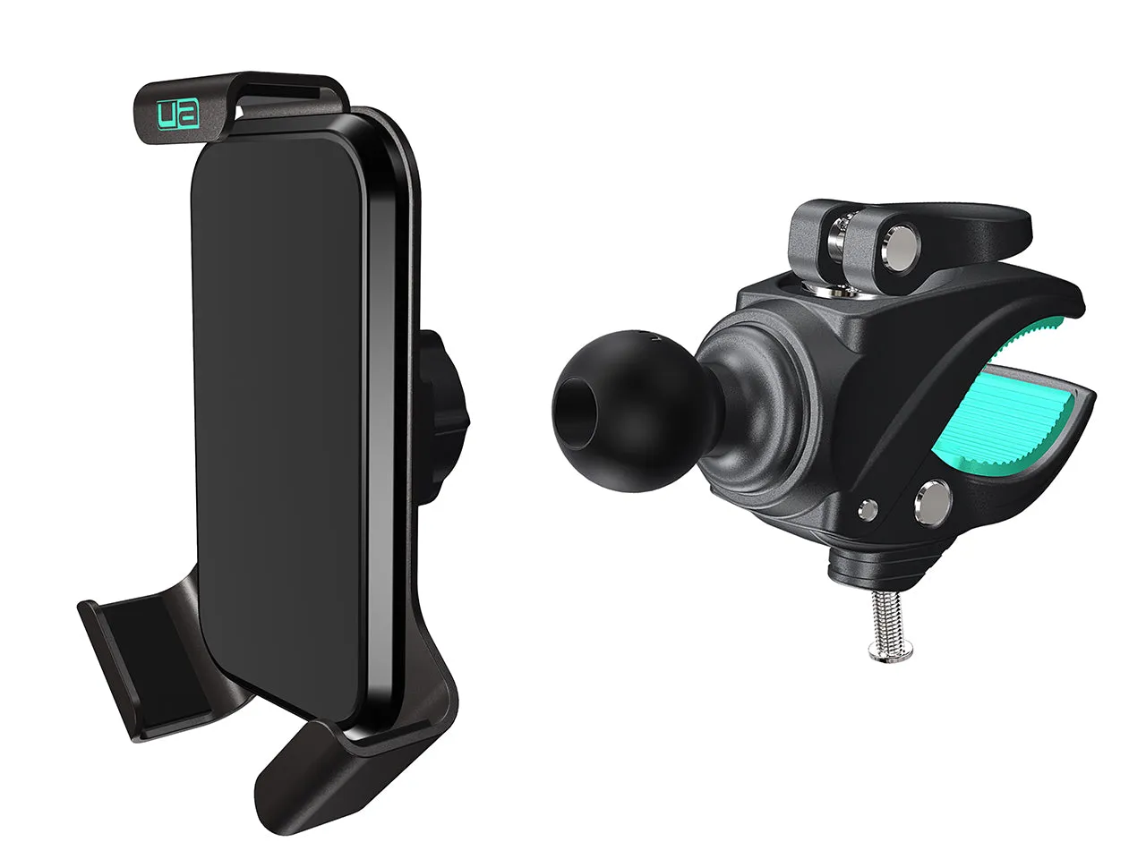 Grip & Go Universal Motorcycle Phone Holder with Gripper Mount