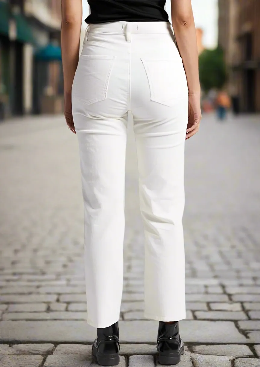 HIGHLY DESIRABLE STRAIGHT WHITE CORD JEANS