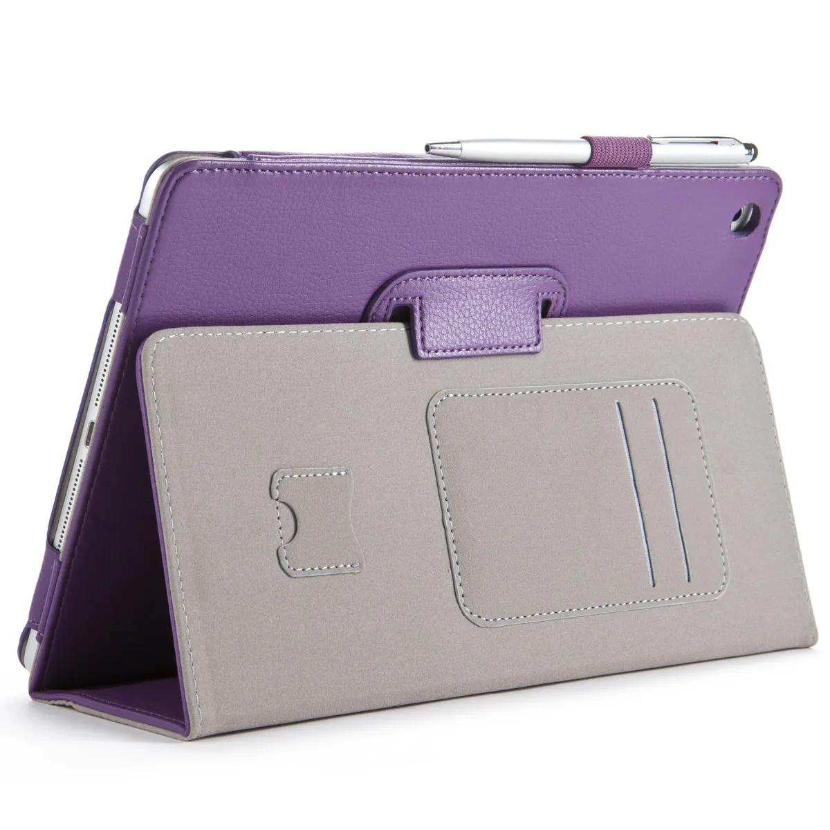 iPad Air (2013) Leather Book Case-Purple