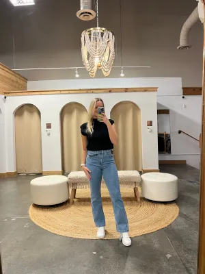 Jackie High Rise Straight Jeans