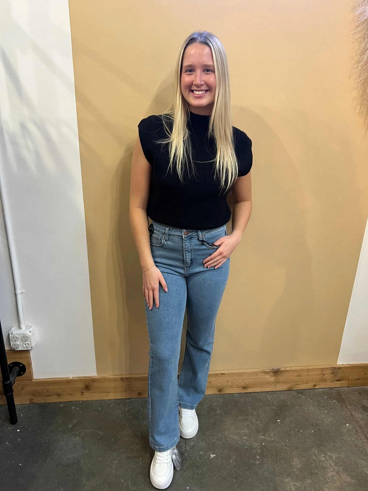 Jackie High Rise Straight Jeans