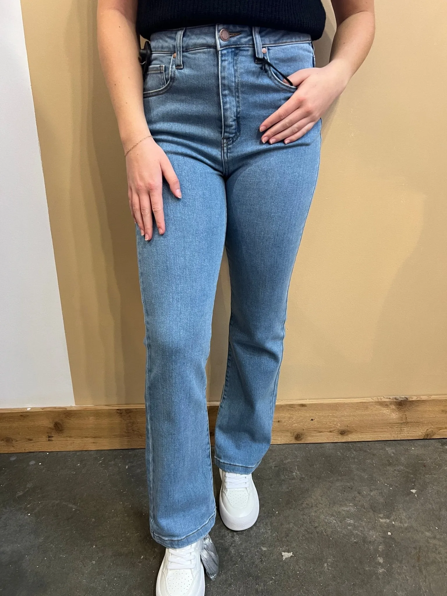 Jackie High Rise Straight Jeans