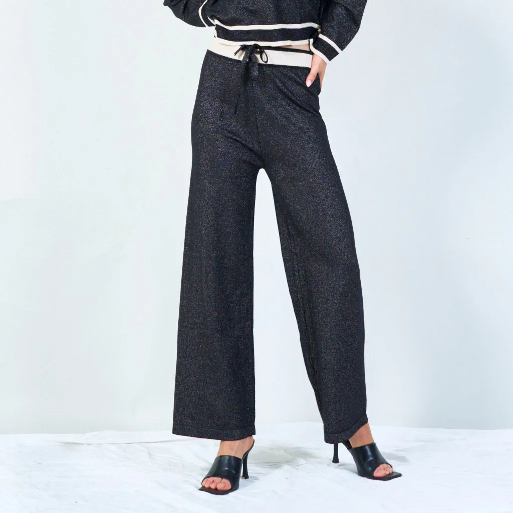 Knit sweater and trousers set wholesale