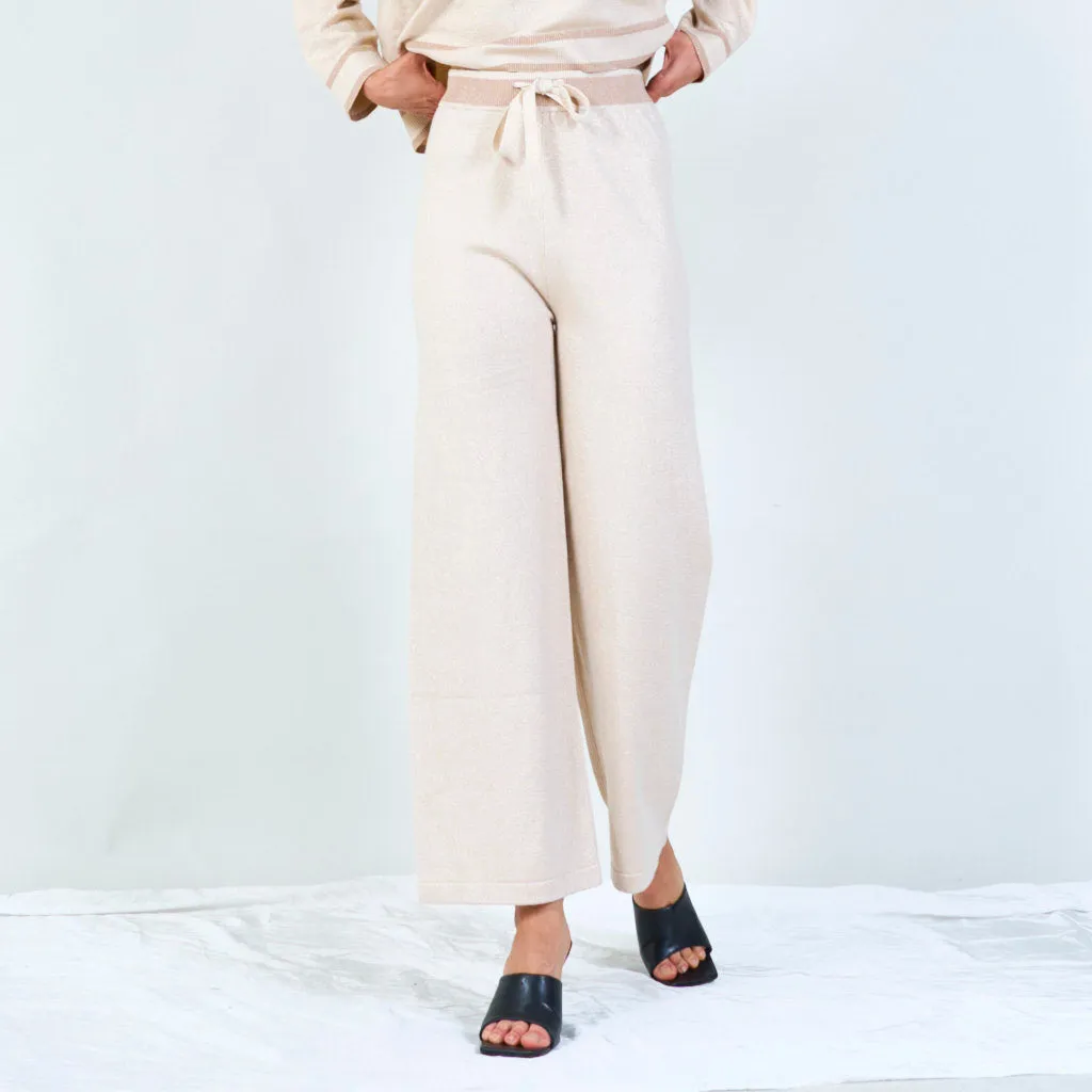 Knit sweater and trousers set wholesale
