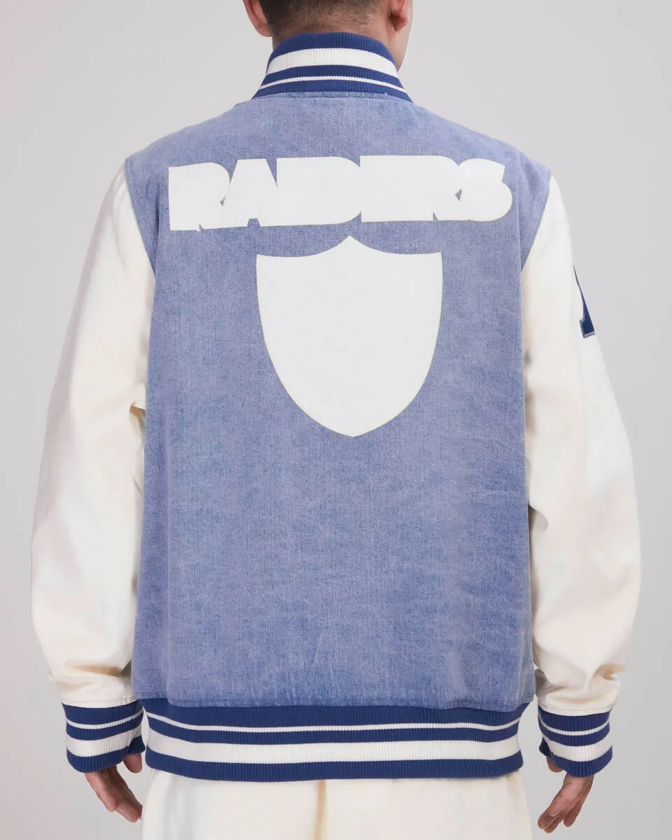 Las Vegas Raiders Varsity Denim Jacket