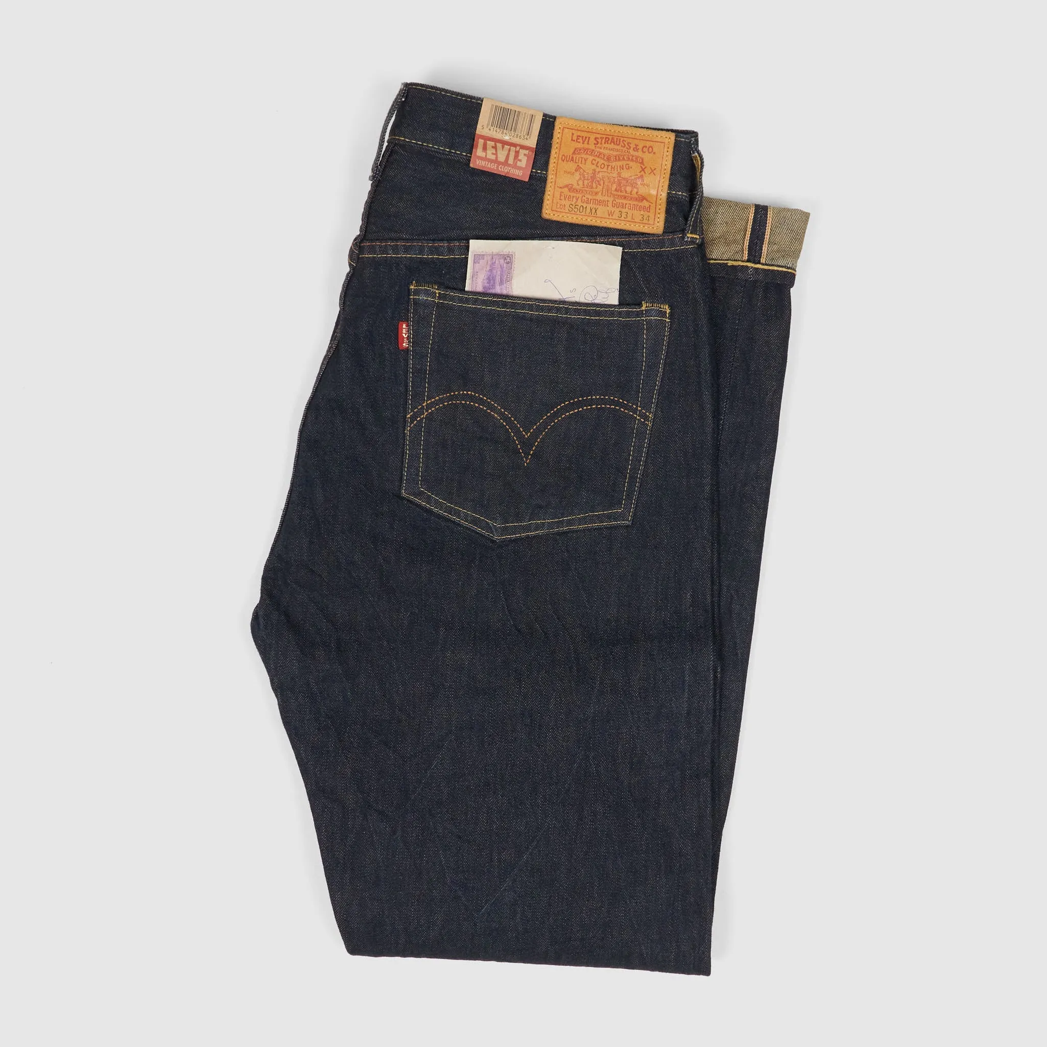 Levi's® Vintage Clothing 501® 1944 Rinsed Denim Jeans