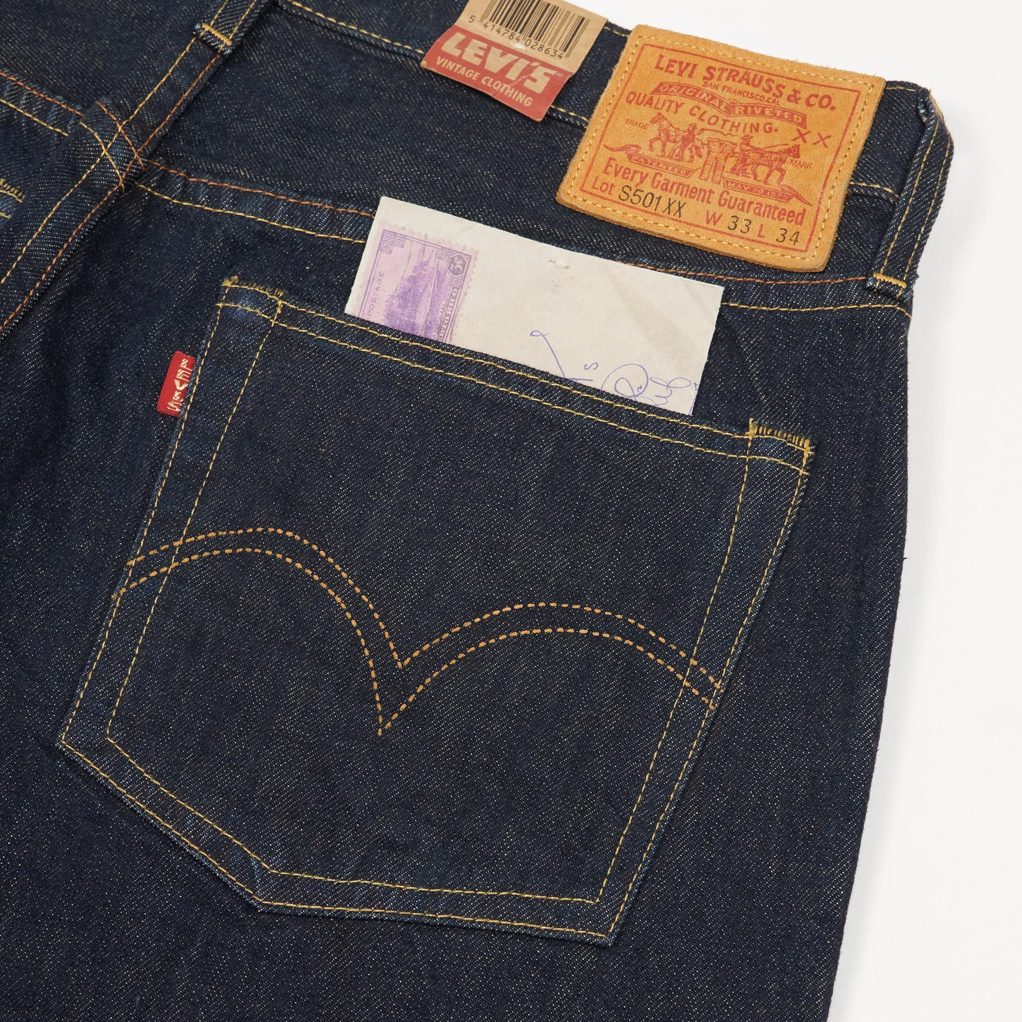 Levi's® Vintage Clothing 501® 1944 Rinsed Denim Jeans