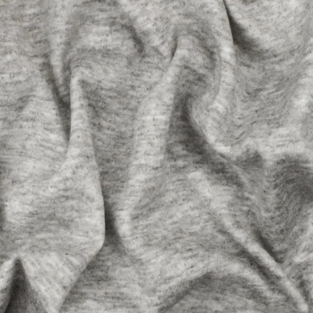 Light Heather Gray-White Reversible Bonded Jacketing Fabric