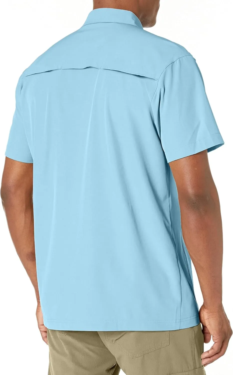 Little Donkey Andy Men's Lightweight Short Sleeve Shirt Quick Dry Stretch Shirt for Hiking Travel, UPF50