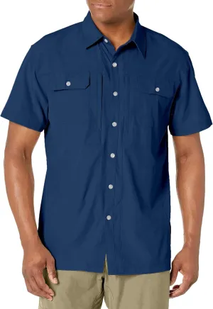 Little Donkey Andy Men's Lightweight Short Sleeve Shirt Quick Dry Stretch Shirt for Hiking Travel, UPF50