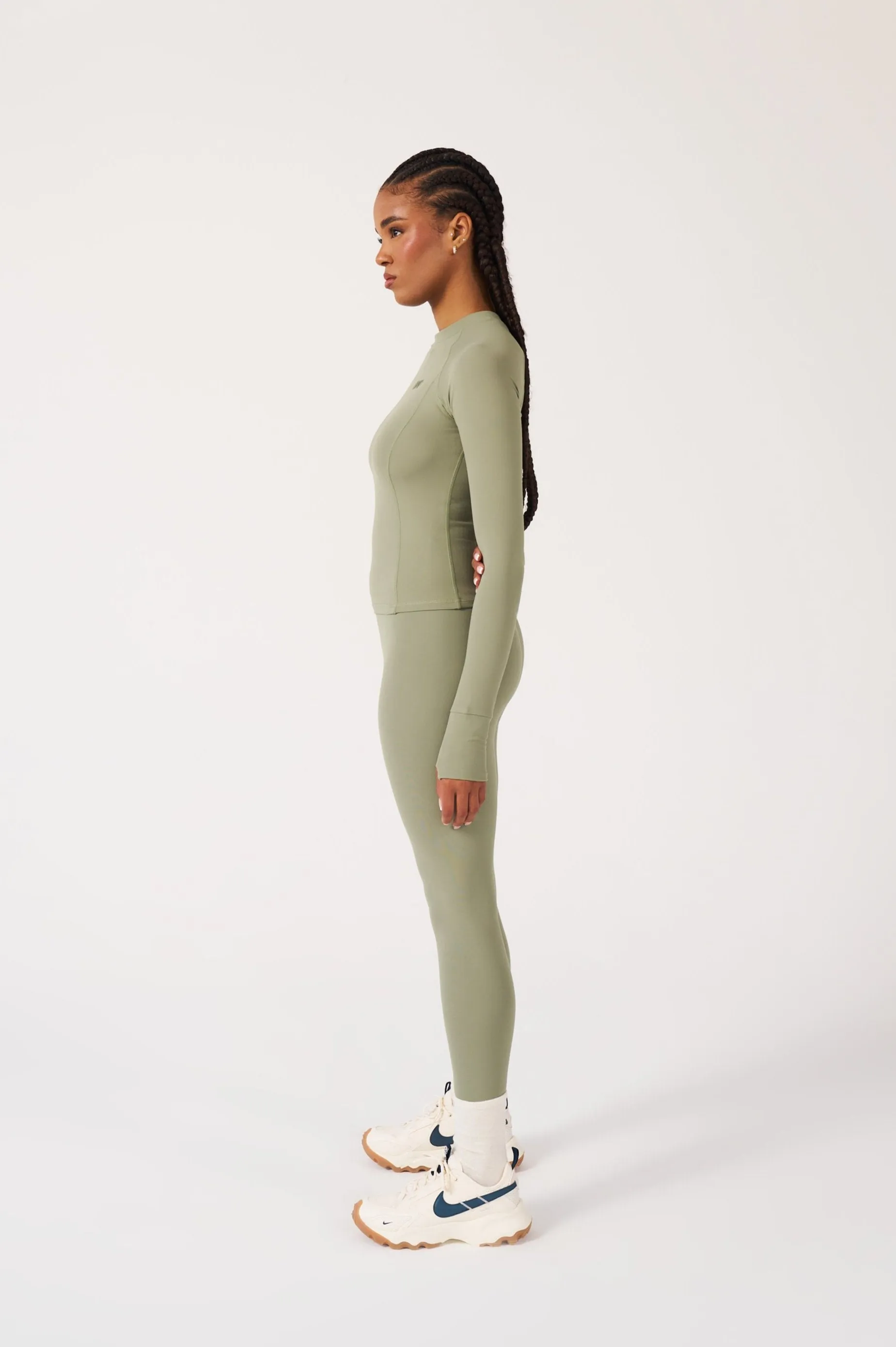 Long Sleeved Top - Olive