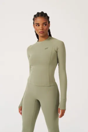 Long Sleeved Top - Olive