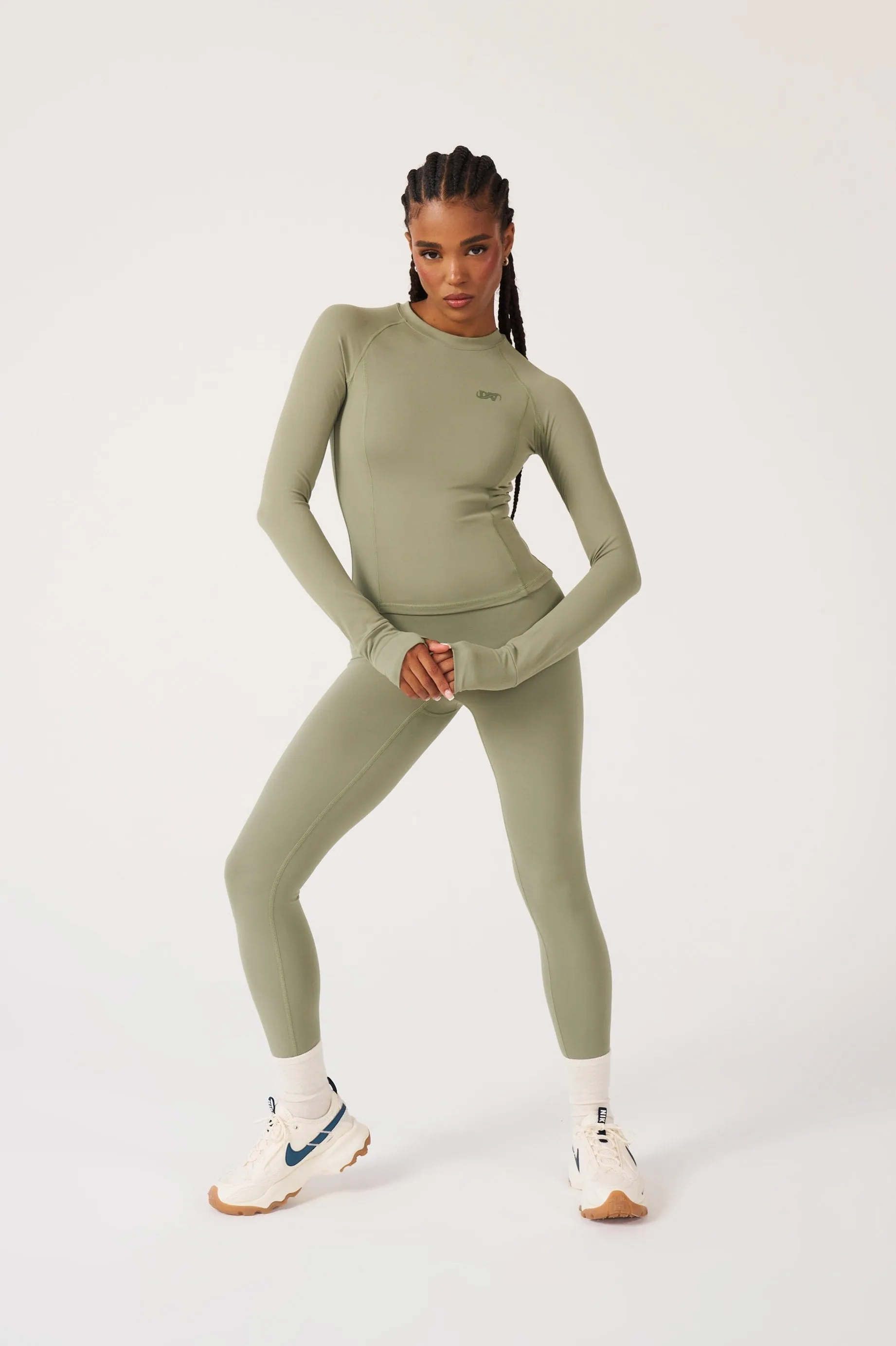 Long Sleeved Top - Olive