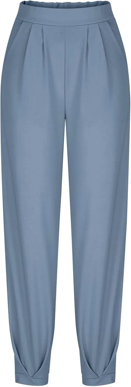 Lounge Pant Women Summer Trendy High Waisted Wide Leg Long Lounge Pant Cropped Cozy Pants with Pockets