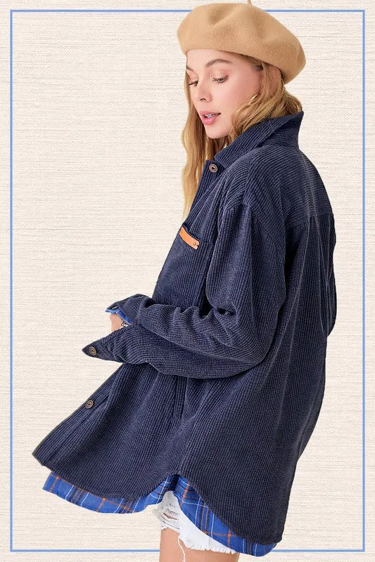 Madera Long Sleeve Relaxed Fit Shacket