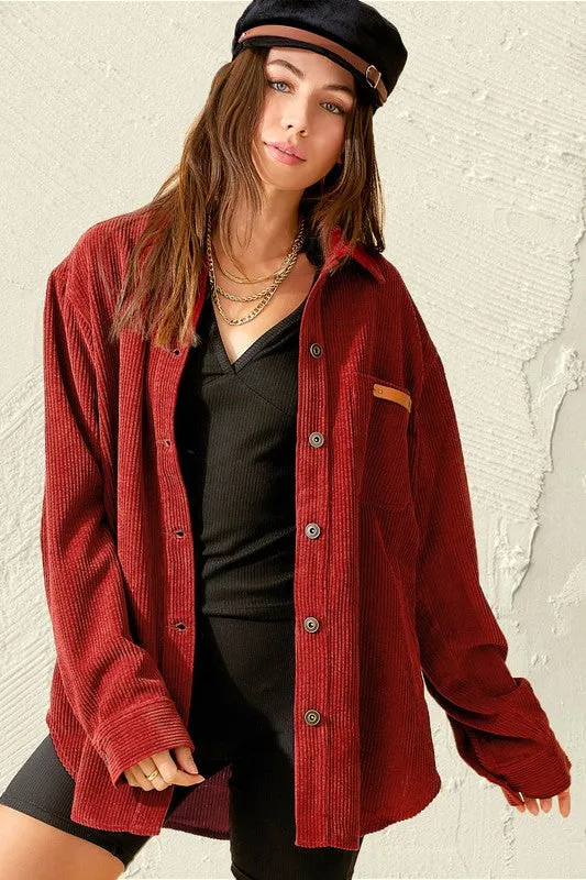 Madera Long Sleeve Relaxed Fit Shacket