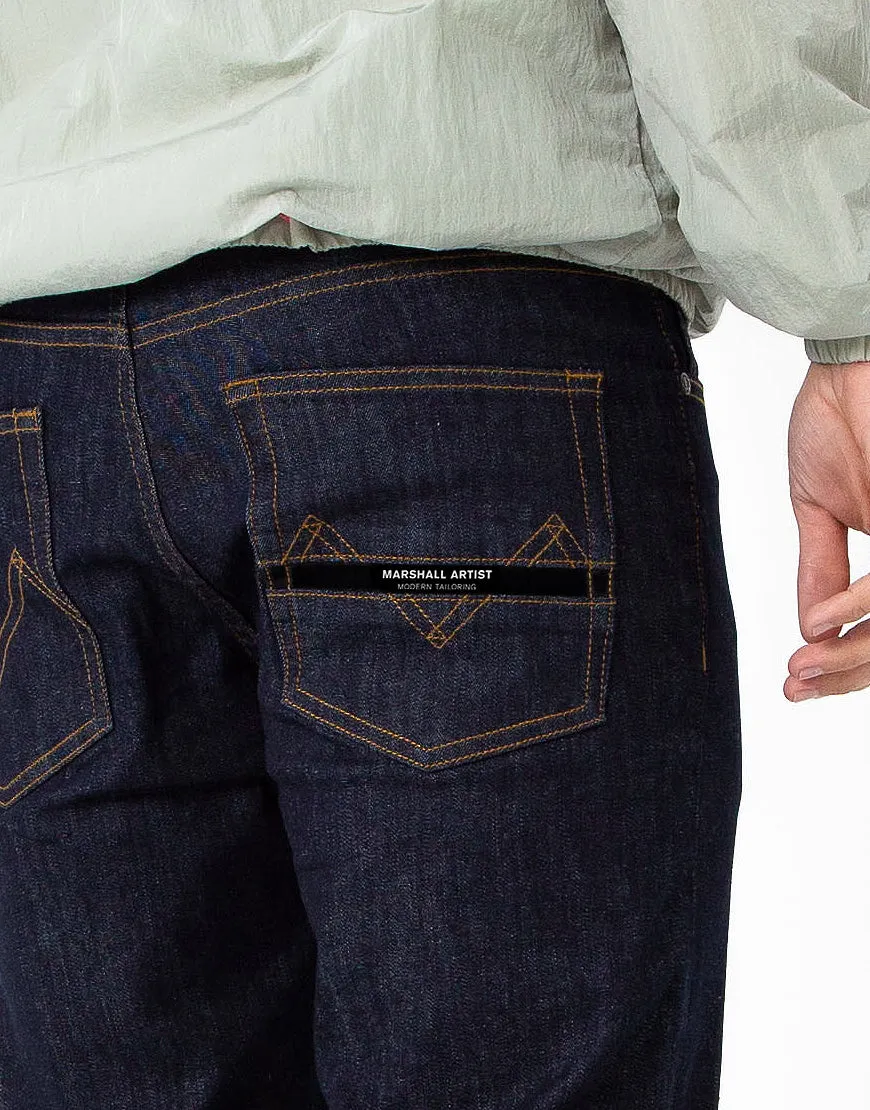 Marshall Artist Slim Tapered Denim Jeans Indigo Rinse Wash
