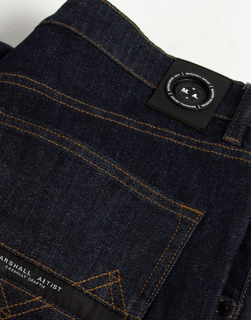 Marshall Artist Slim Tapered Denim Jeans Indigo Rinse Wash