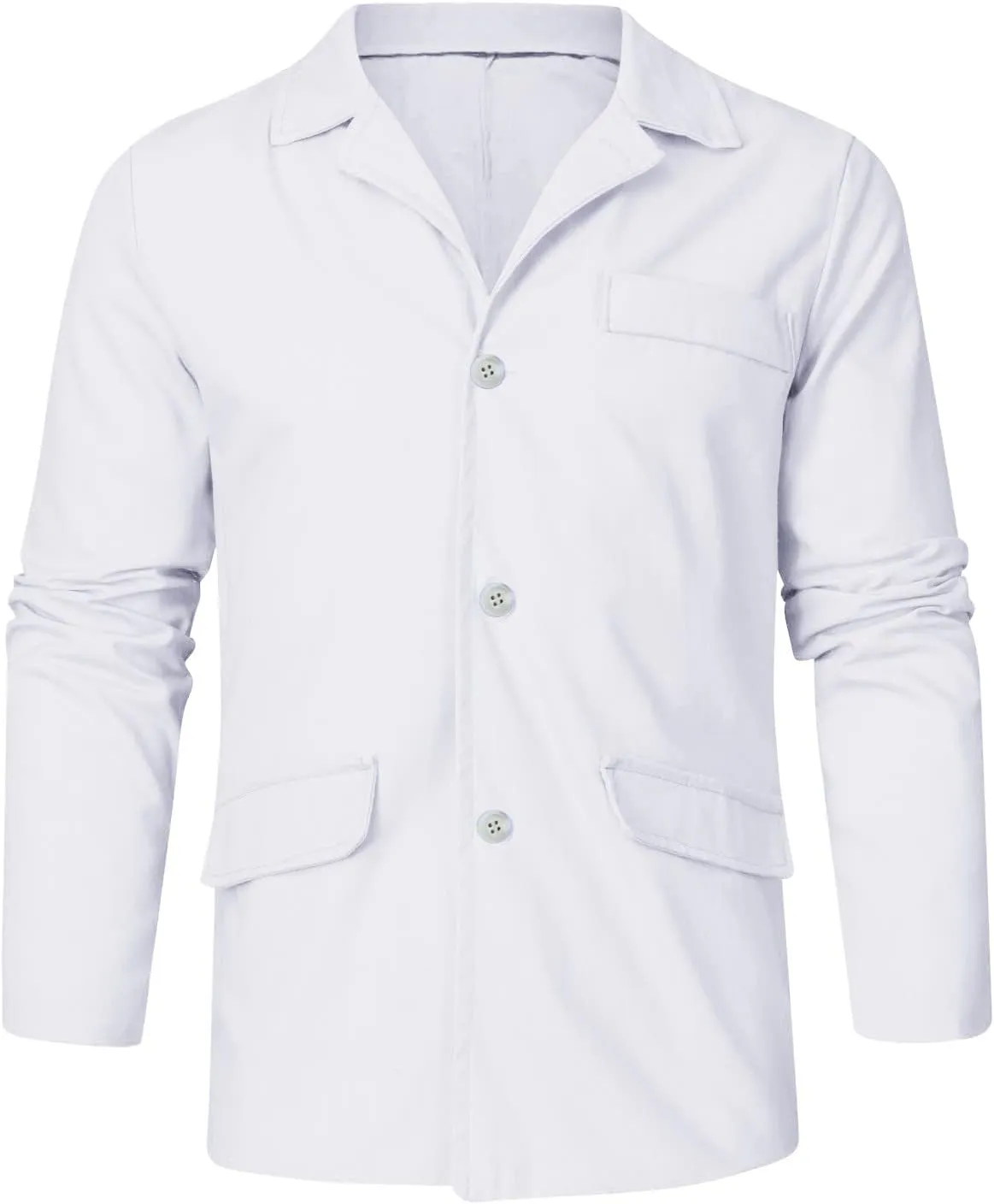 Men's Casual Blazer Jackets Cotton Linen Lightweight Sports Coats Relaxed Fit Single Breasted Summer Lapel Suit Outwear