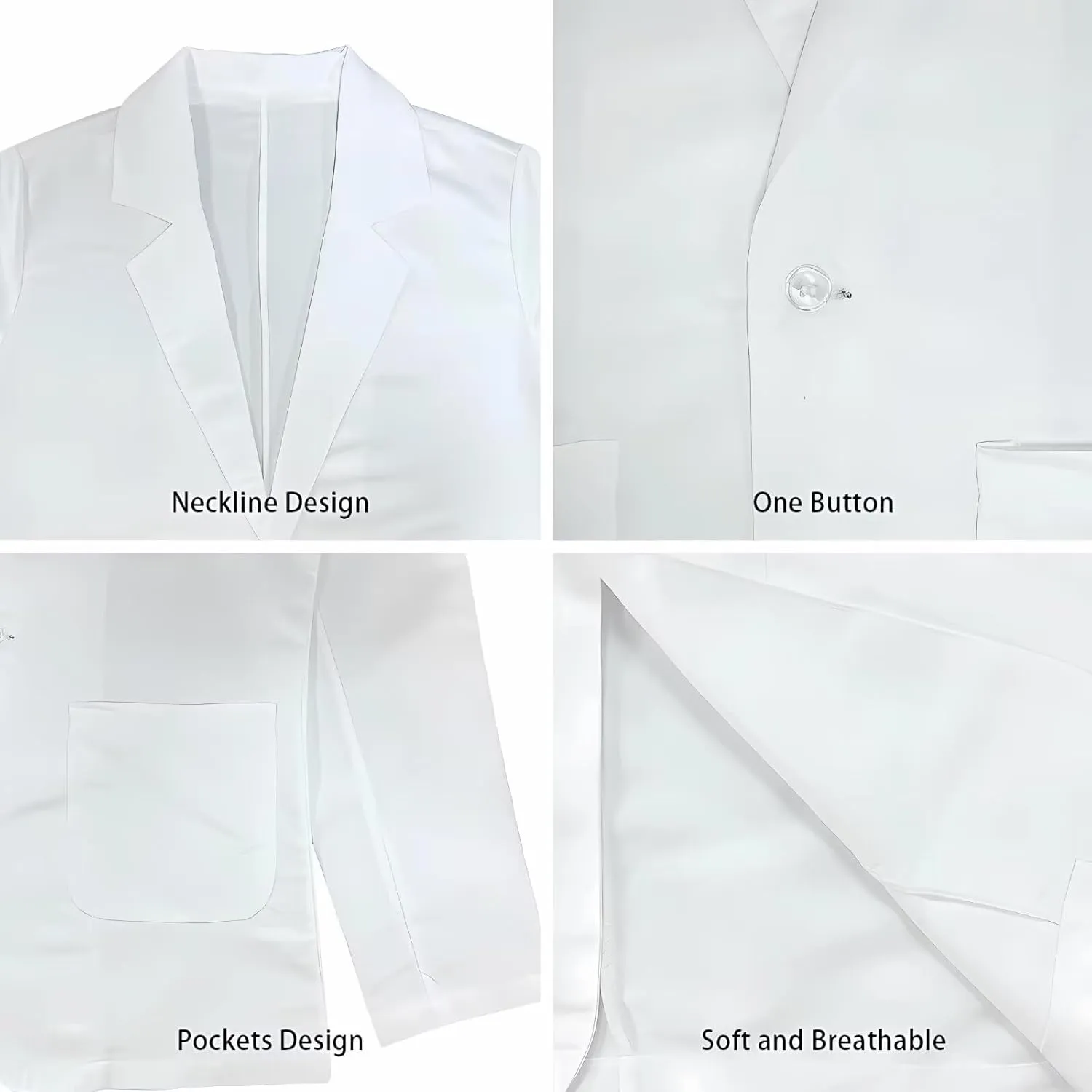 Men's Cozy One Button Suit Long Sleeve Blazer Jackets with Pockets Lightweight Knit Sport Coat for Business,Party