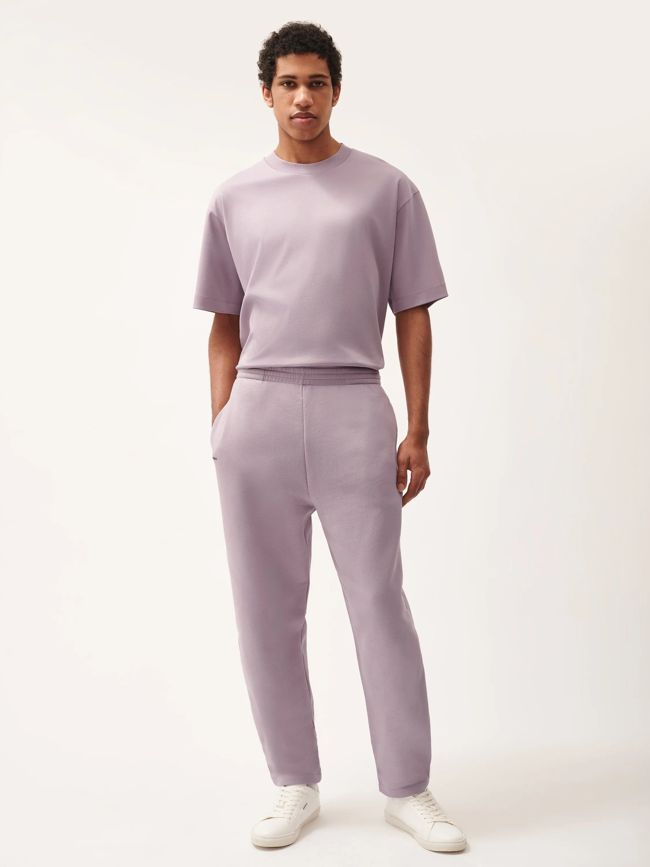 Mens DNA Barrel-Leg Track Pantsraisin purple