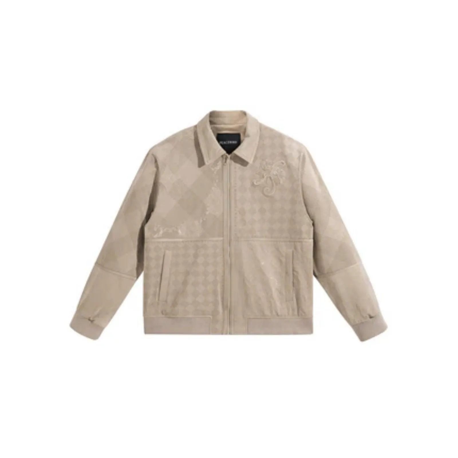 Men's Embroidered Texture Jacket