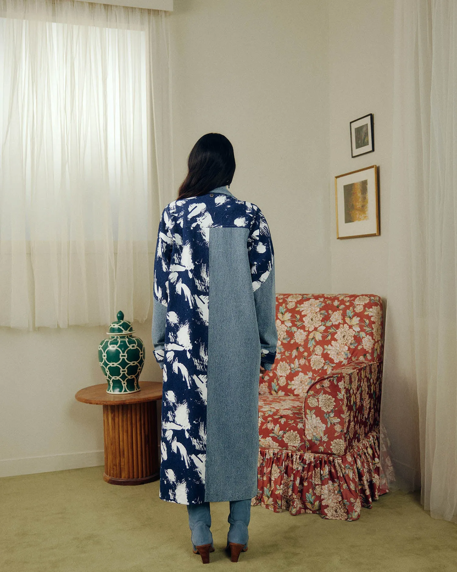 MIX & MATCH DENIM TRENCH
