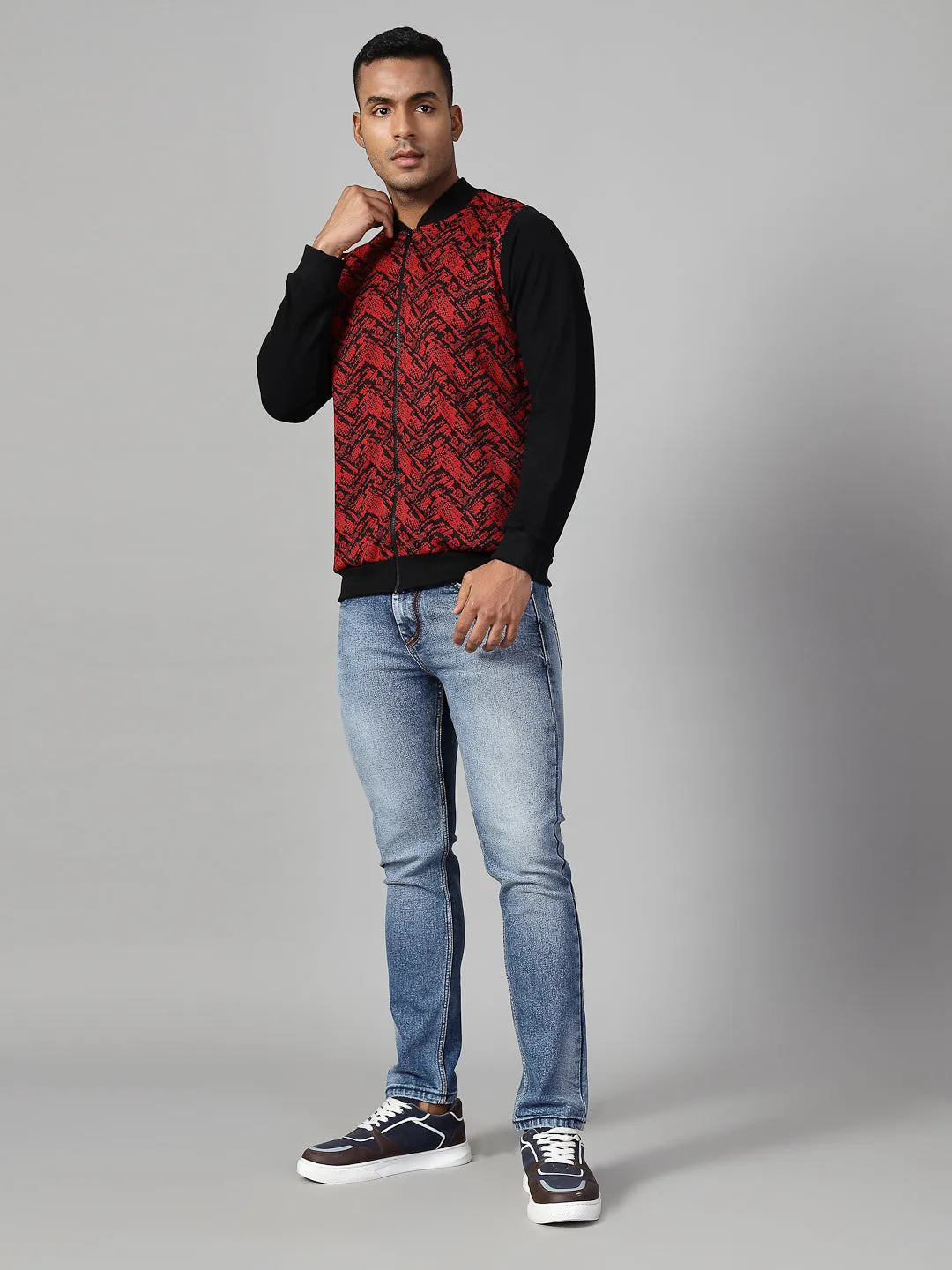 Modern Jacquard Texture Jacket