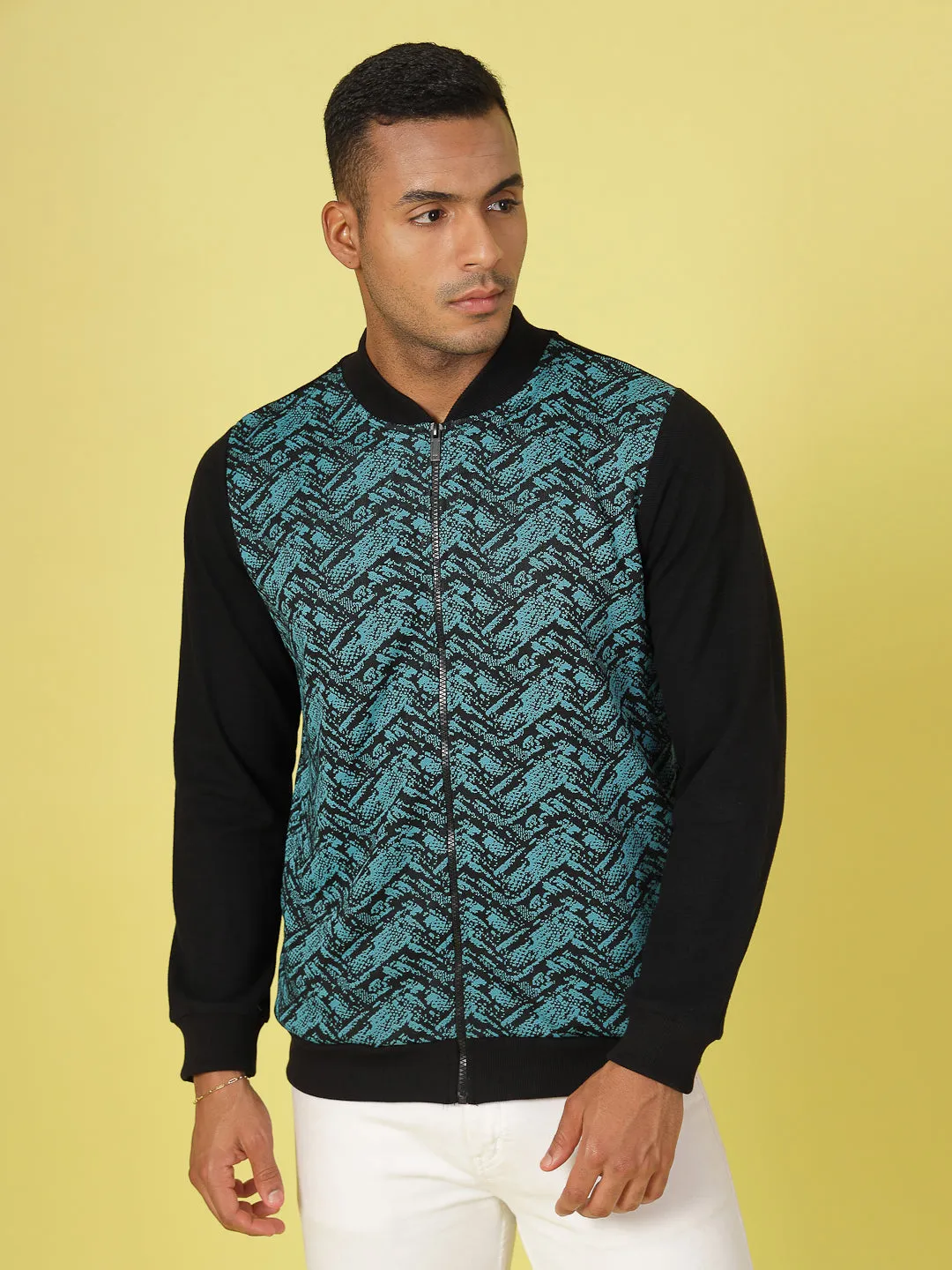 Modern Jacquard Texture Jacket