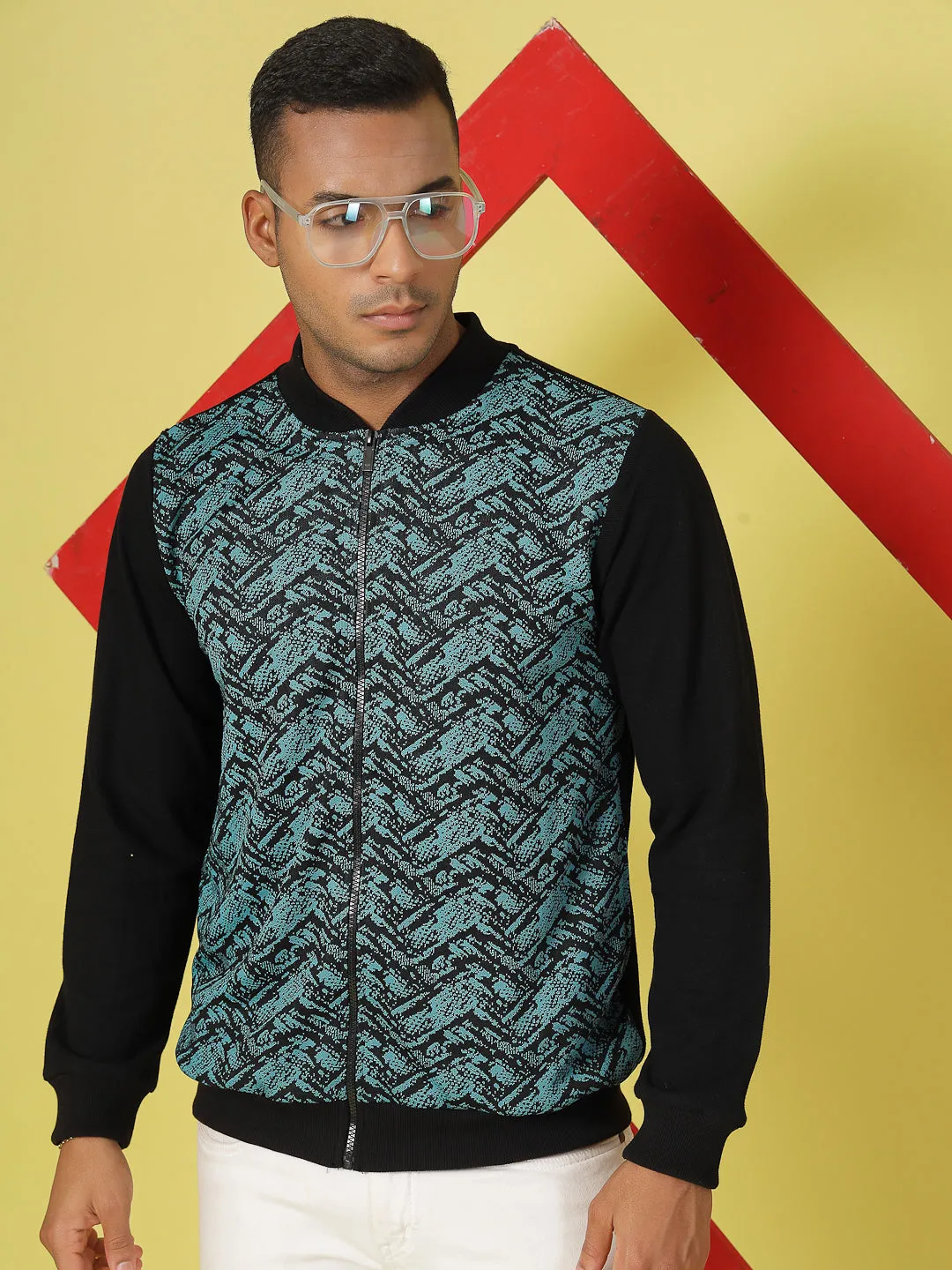 Modern Jacquard Texture Jacket