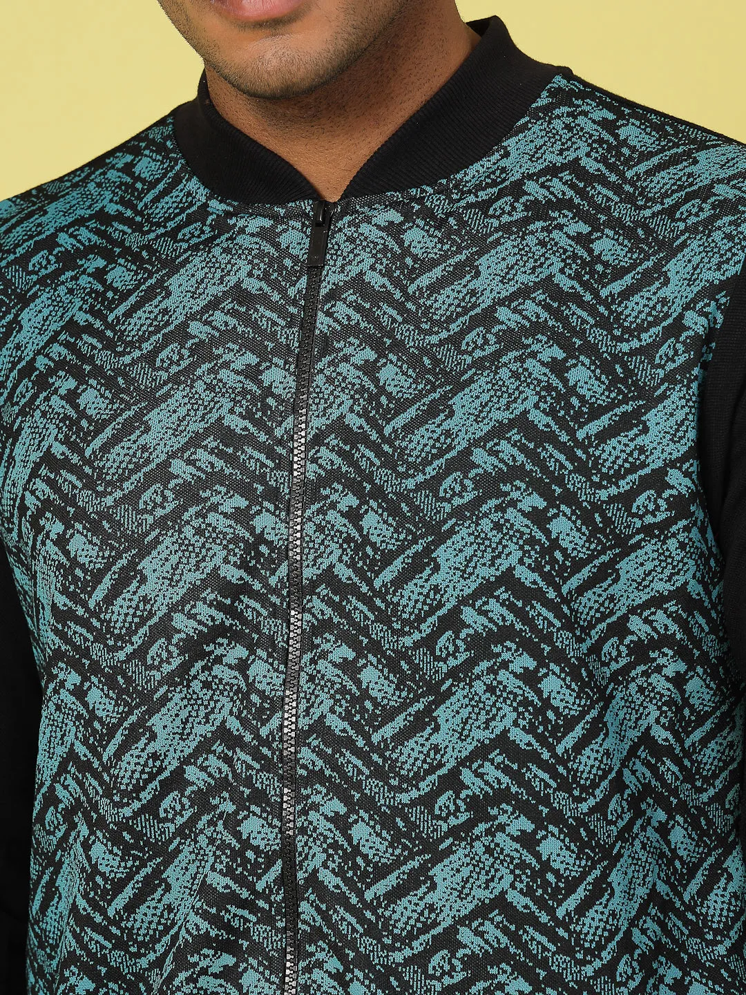 Modern Jacquard Texture Jacket
