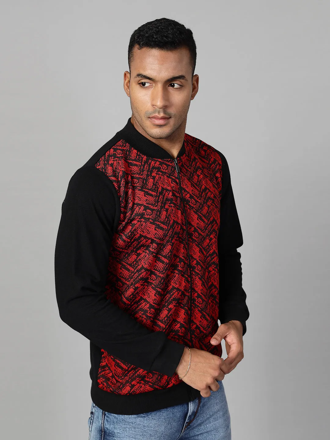 Modern Jacquard Texture Jacket