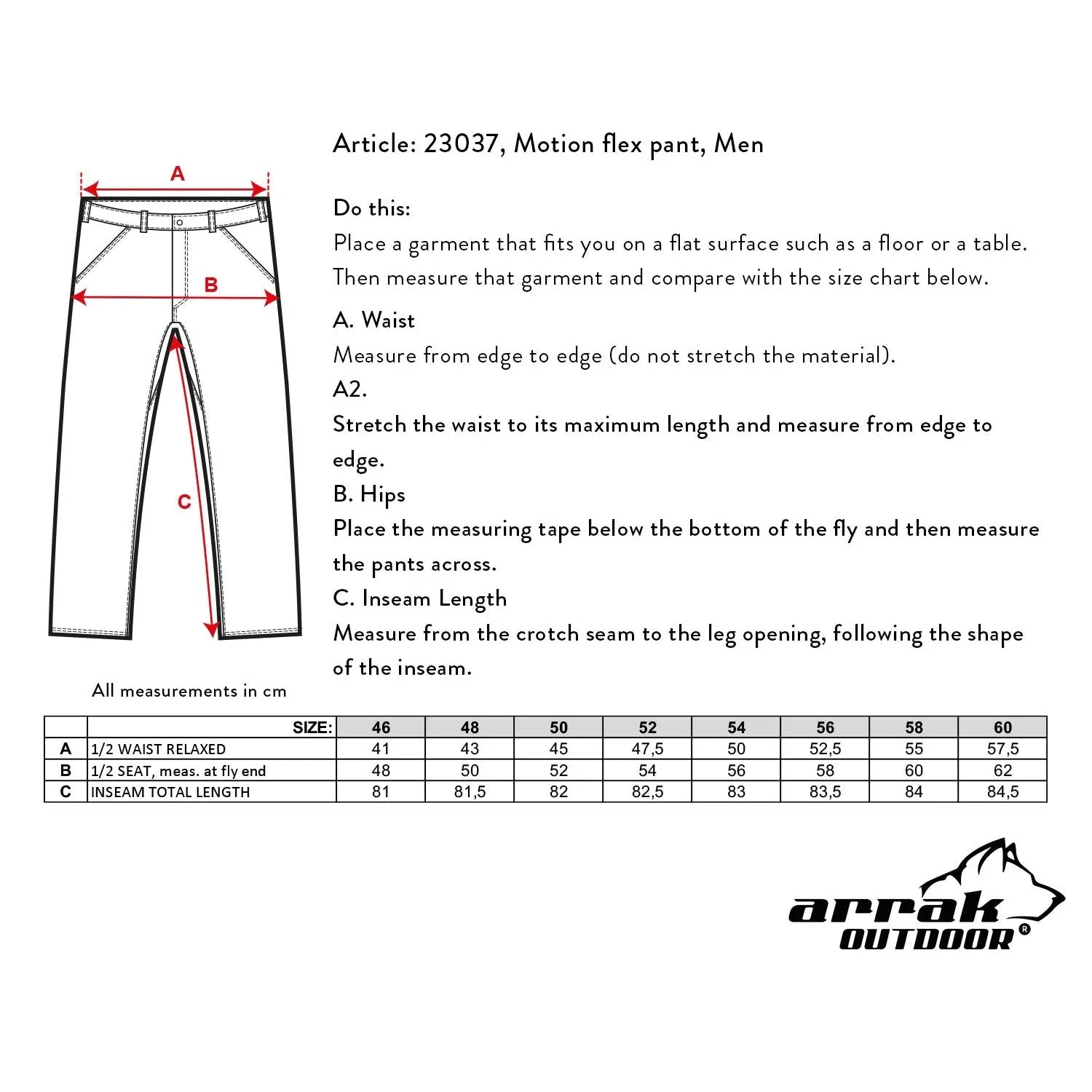 Motion Flex Pant Men Khaki (Long)
