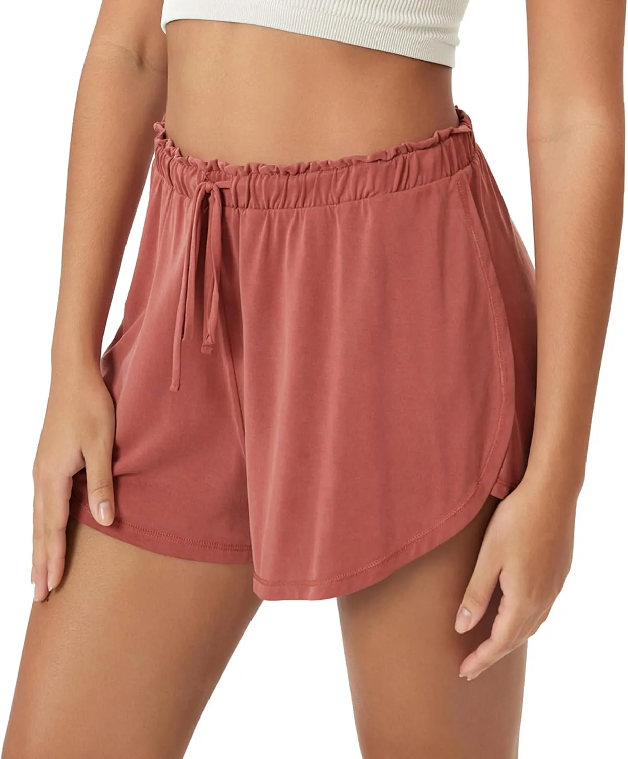ODODOS Modal Soft Lounge Shorts for Women Drawstring High Waist Casual Sleepwear Lightweight Cozy Pajama Bottom