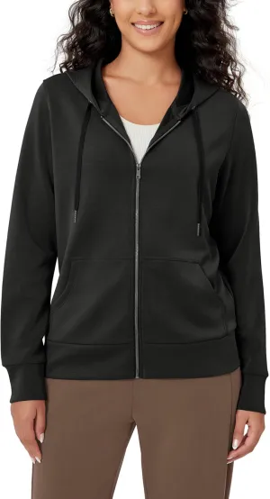 ODODOS Women's Modal Soft Full-Zip Hoodies Casual Relaxed Fall Outfit Hooded Jacket with Pockets