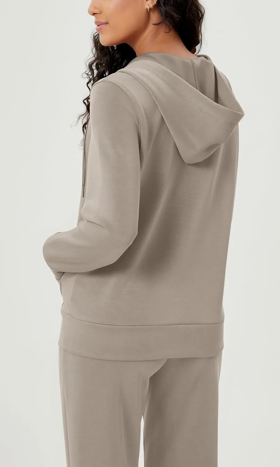 ODODOS Women's Modal Soft Full-Zip Hoodies Casual Relaxed Fall Outfit Hooded Jacket with Pockets
