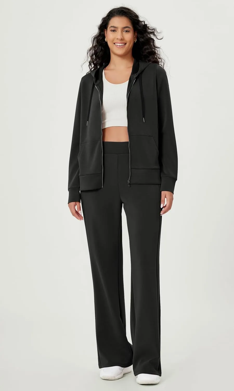 ODODOS Women's Modal Soft Full-Zip Hoodies Casual Relaxed Fall Outfit Hooded Jacket with Pockets