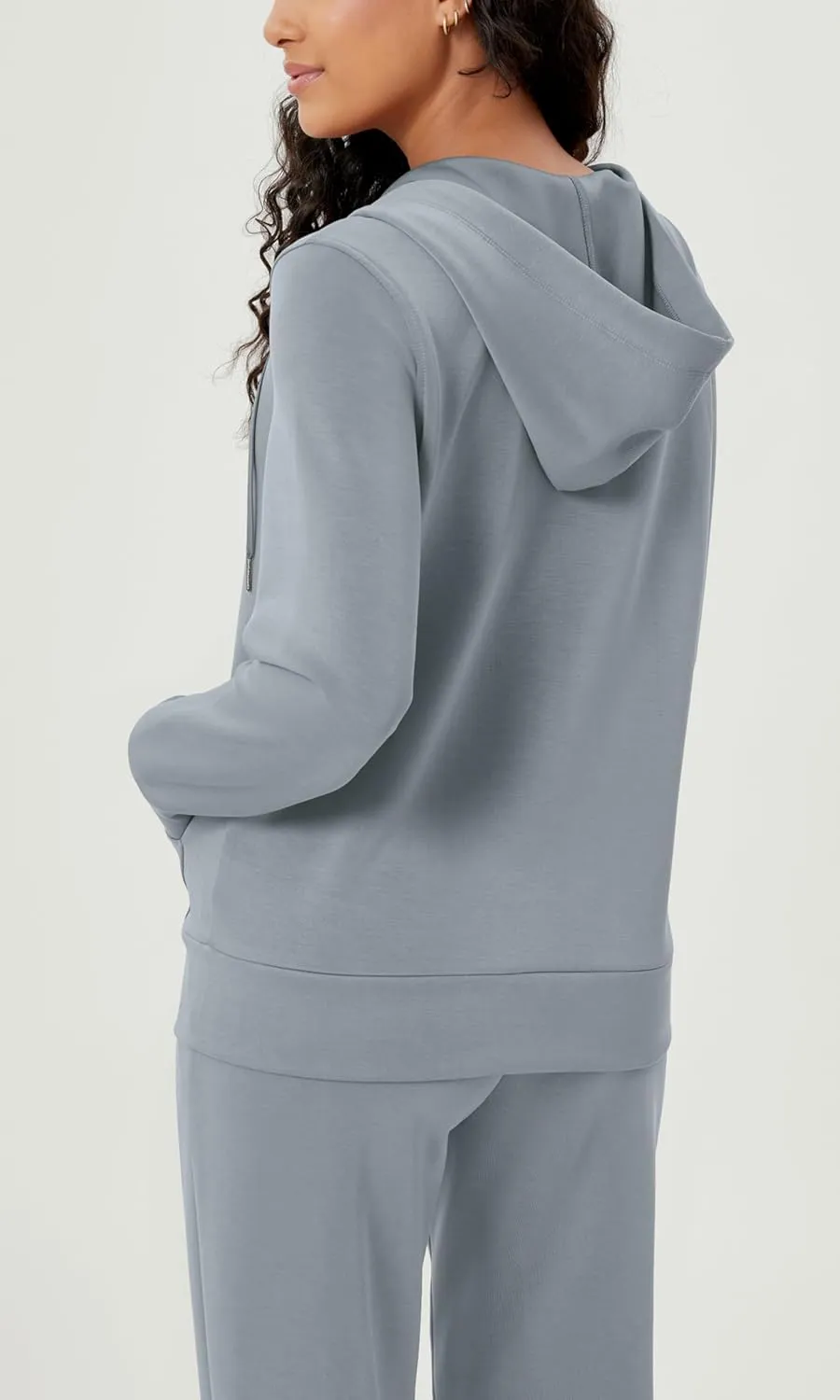 ODODOS Women's Modal Soft Full-Zip Hoodies Casual Relaxed Fall Outfit Hooded Jacket with Pockets