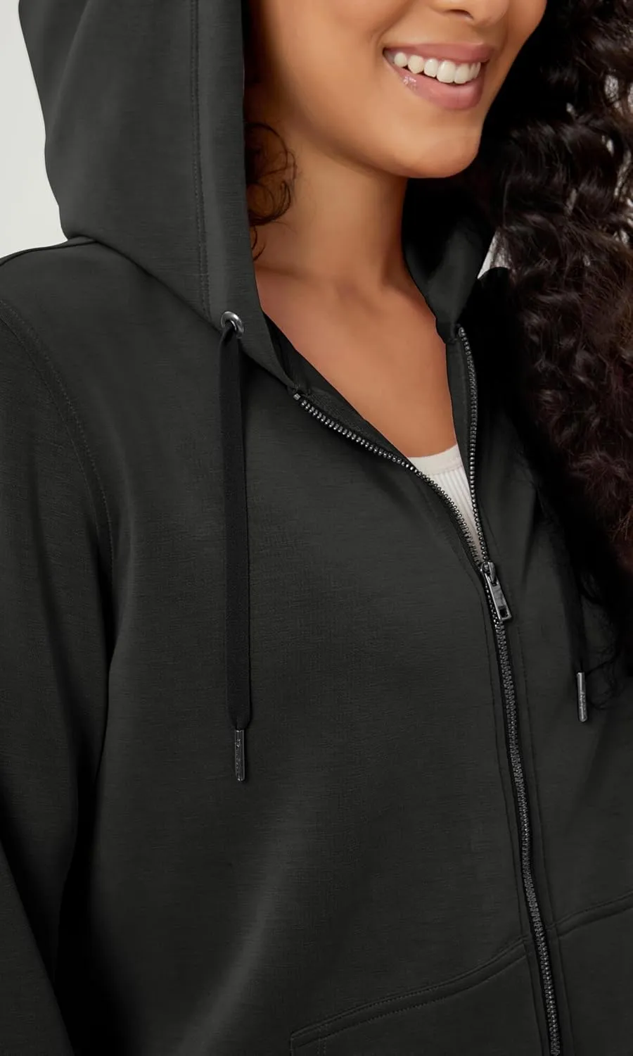 ODODOS Women's Modal Soft Full-Zip Hoodies Casual Relaxed Fall Outfit Hooded Jacket with Pockets