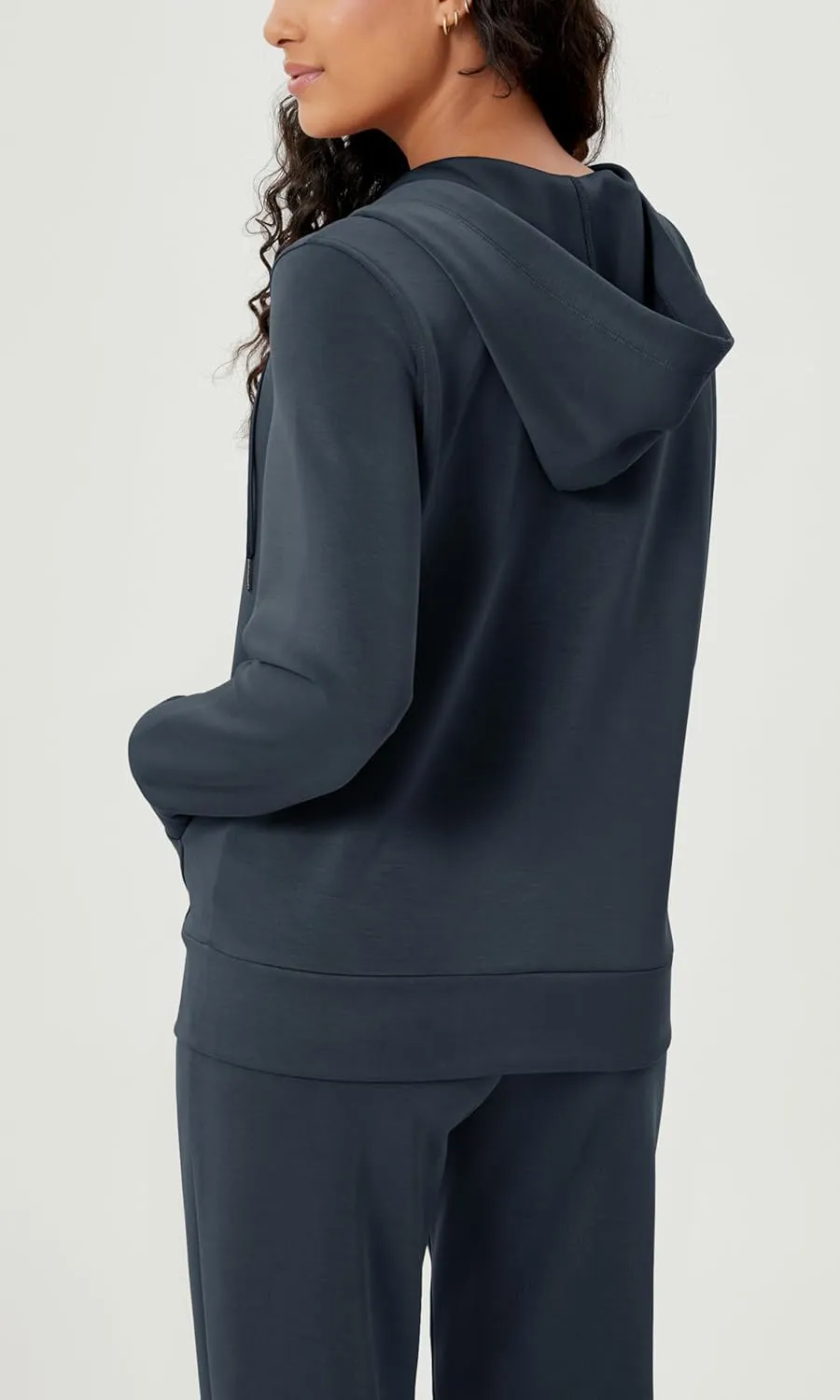 ODODOS Women's Modal Soft Full-Zip Hoodies Casual Relaxed Fall Outfit Hooded Jacket with Pockets